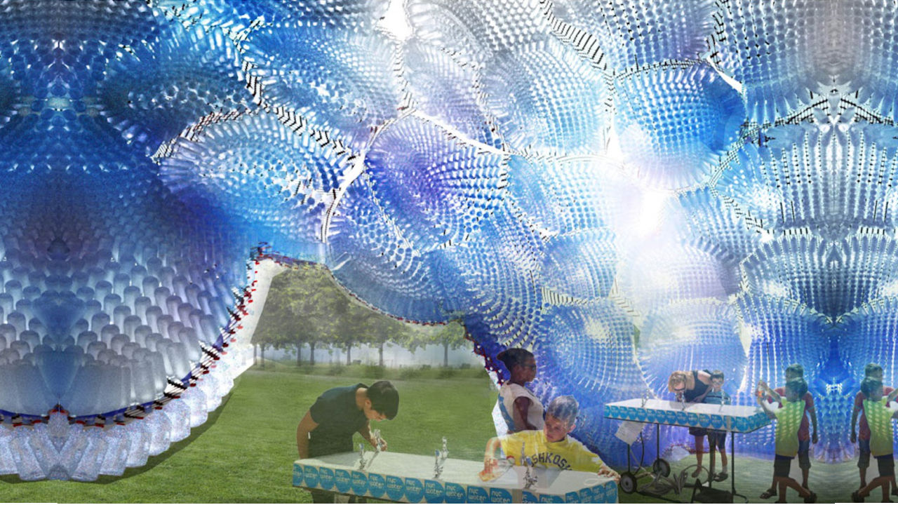 Plastic Bottle Recycling Part - 38: Plastic_bottle_cloud, An Art Form Made Of 53,000 Plastic Bottles At 2013 FIGMENT Art Festival, Governors Island Created By Jason Klimoski And Lesley Chang